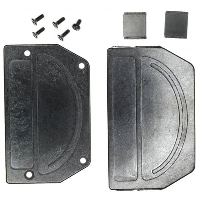 955-037-030R121 NorComp Inc.  Capots de connecteurs D-Sub en forme de D